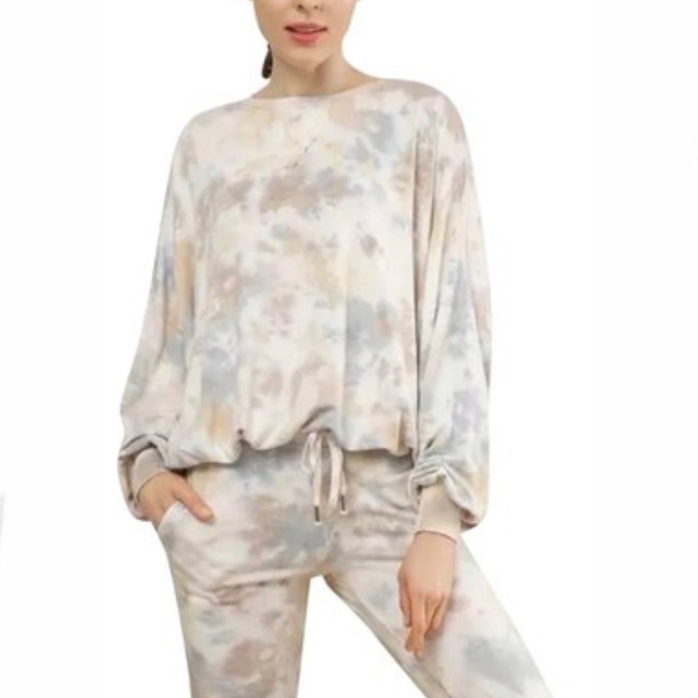 YOUNG FABULOUS & BROKE Juliette Moon Rock Canyon Tie Dye Oversized Sweatshirt